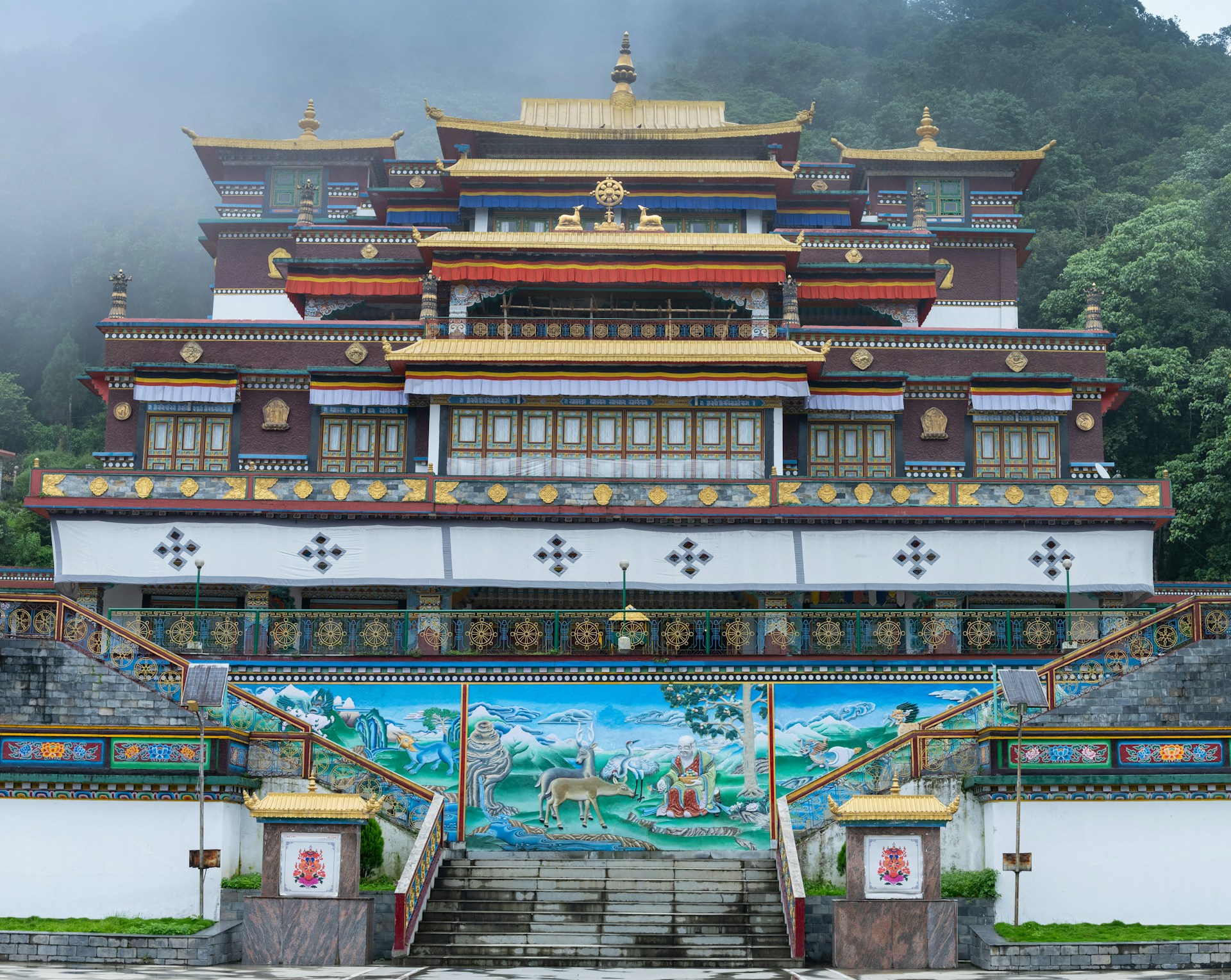 A beautiful monastery in Gangtok, Sikkim.