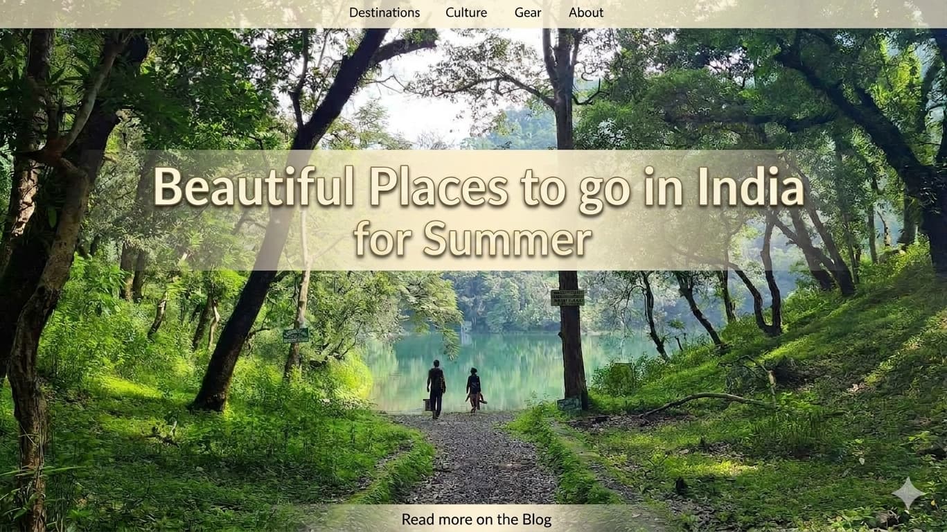 Beautiful Places to go in India for Summer
