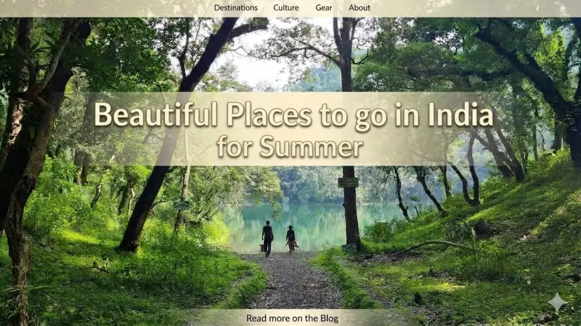 Beautiful Places to go in India for Summer