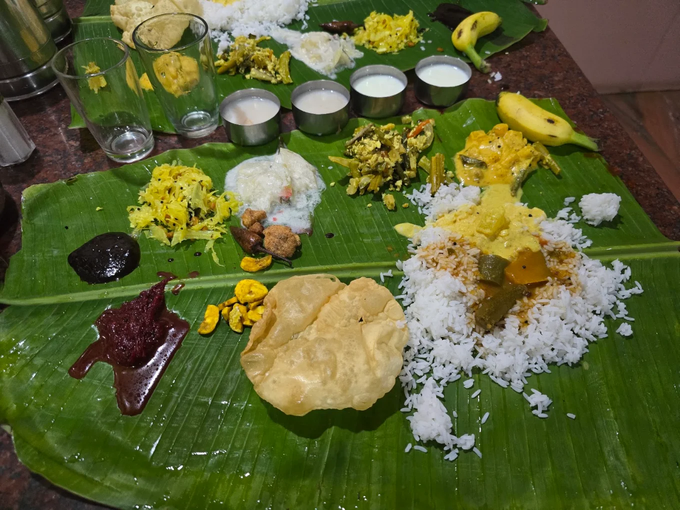 Sadya a multi-course vegetarian feast
