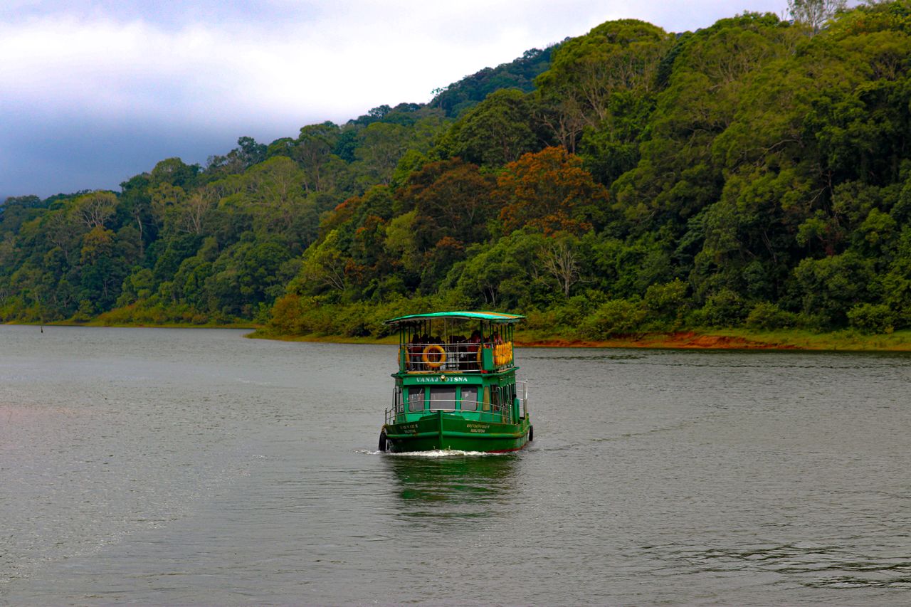 Thekkady hilly town in Idukki district Kerala
